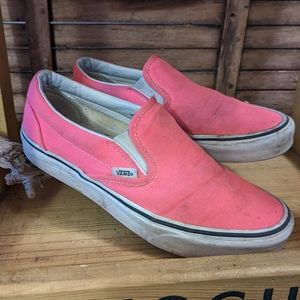 Pink Vans Slip-On Shoes
